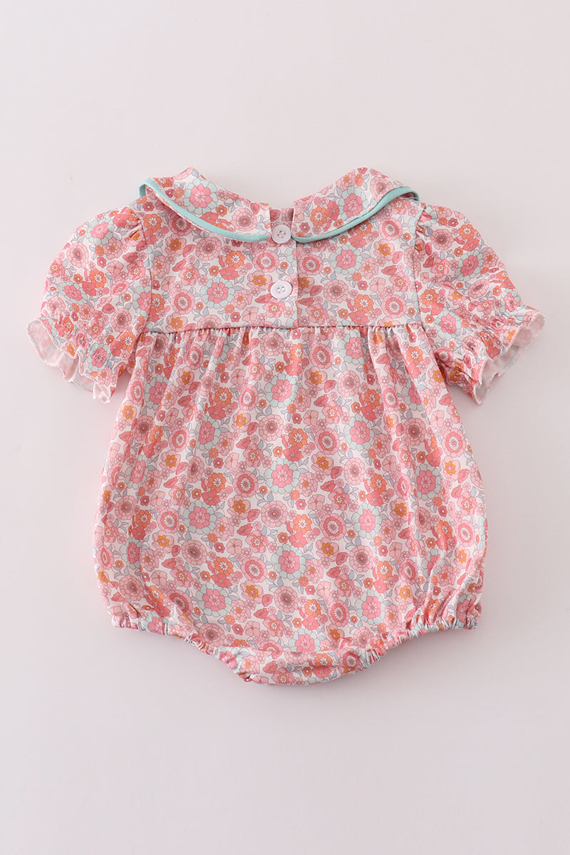 Floral Delight Peter Pan Collar Romper