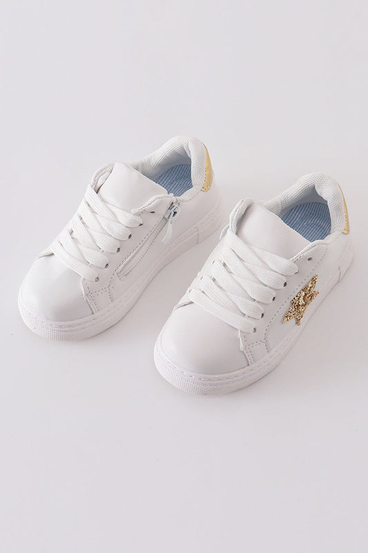 White star glitter sneaker (toddler to big kids)