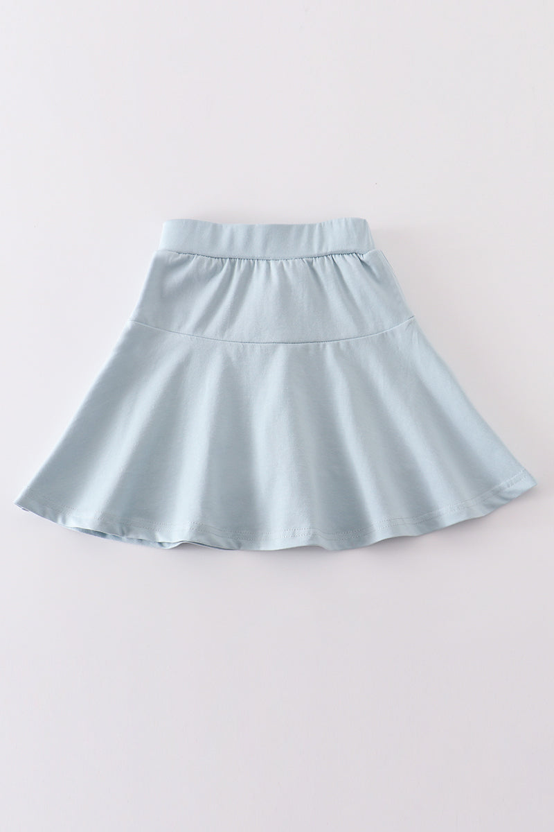 Blue basic skort