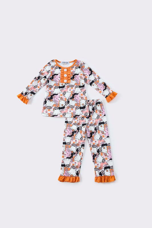 Halloween ghost girl pajamas set