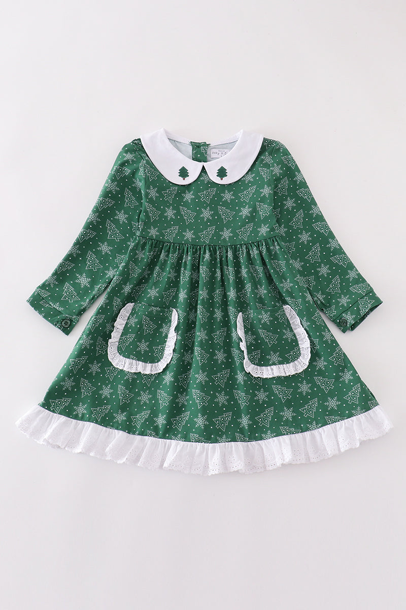 Premium Green christmas tree dress