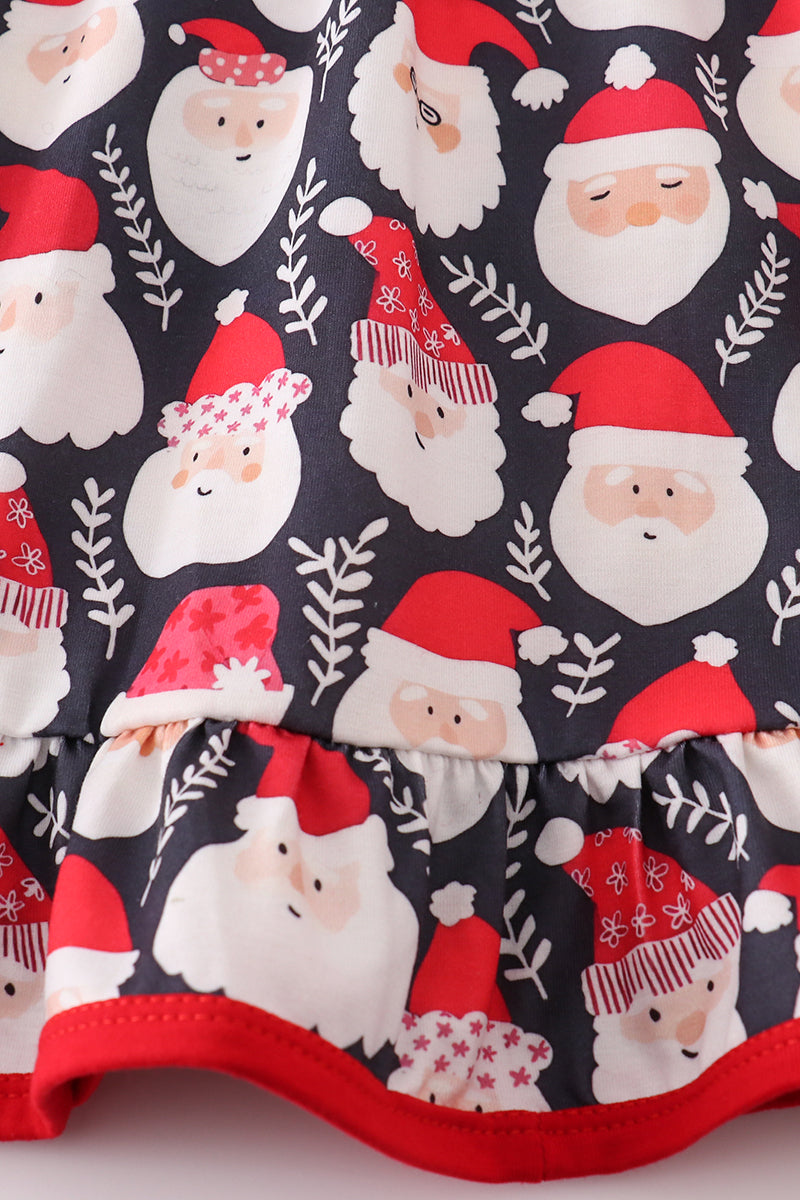 Christmas santa ruffle dress