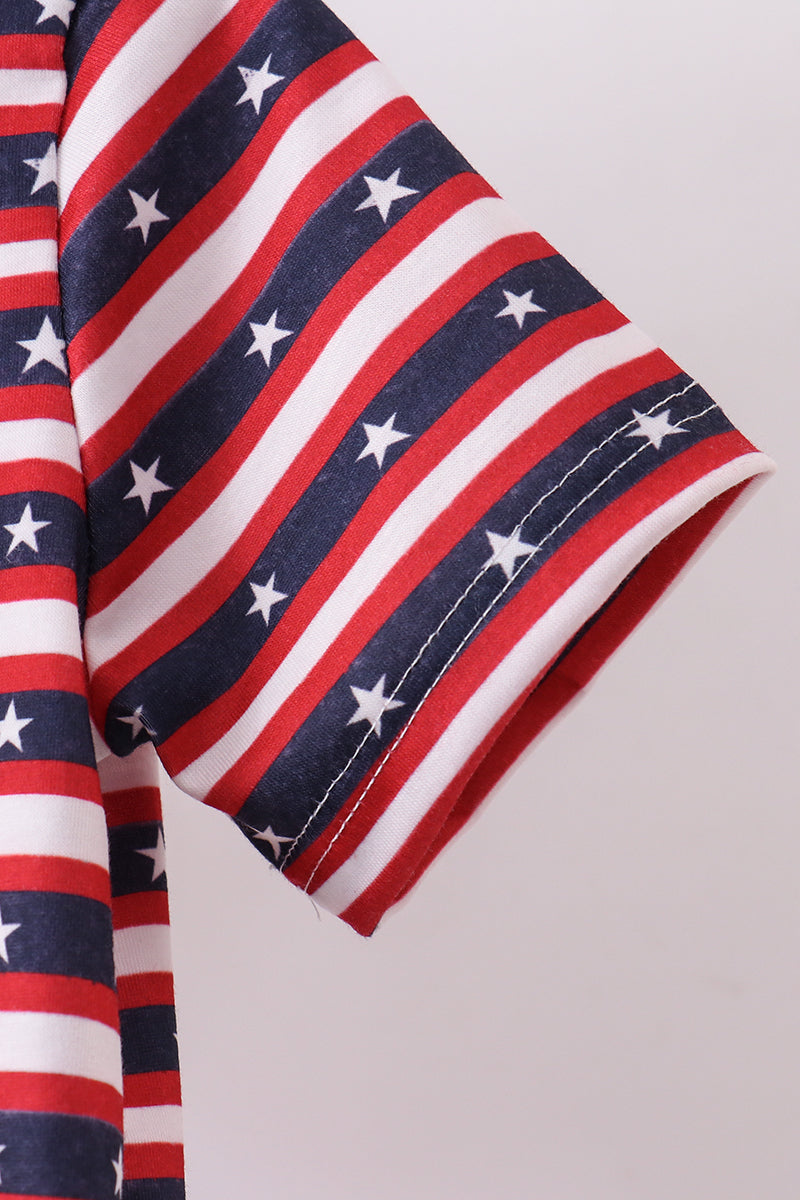 Stripe star button down shirt