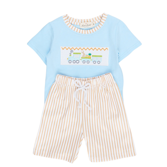 Smocked Easter Train Outfit